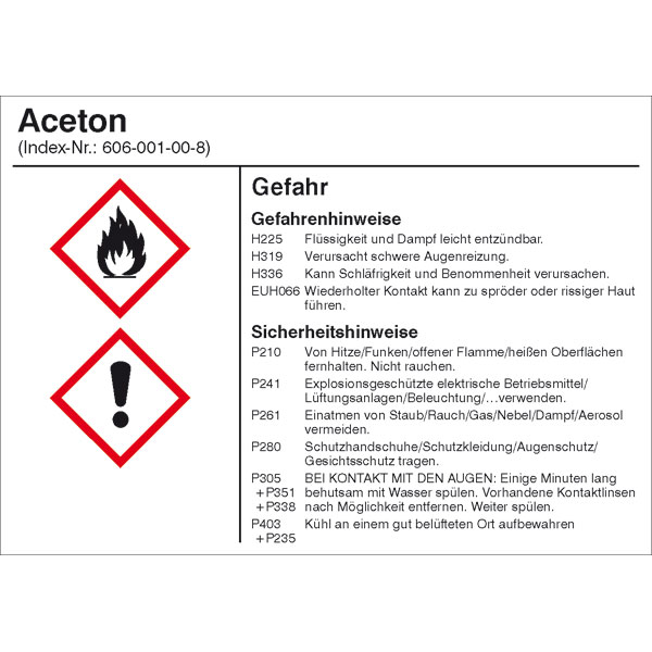 GHS 05 Gefahrstoffetiketten Ätzwirkung Achtung 10,5 x 7,4cm Folie 