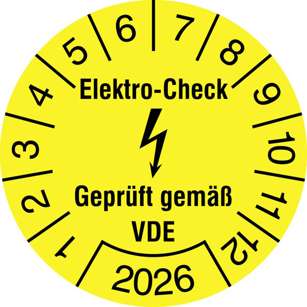 Prüfplakette Elektro - Check