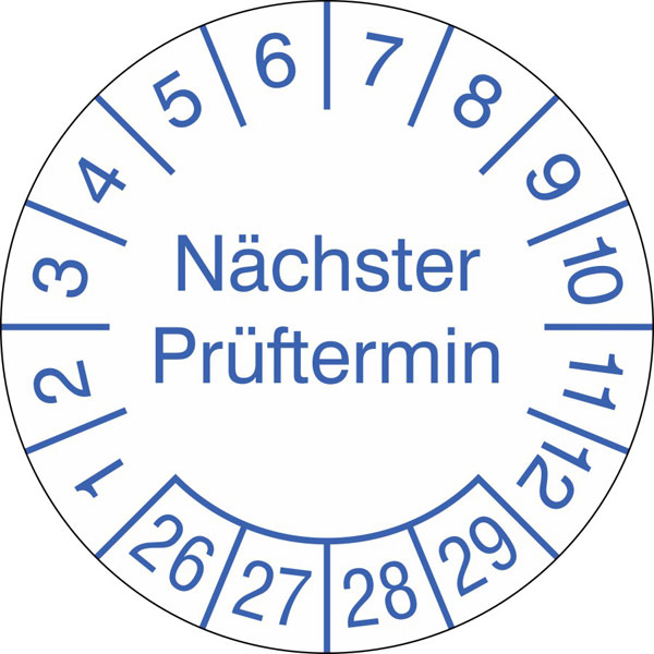 Prüfplakette Nächster Prüftermin
