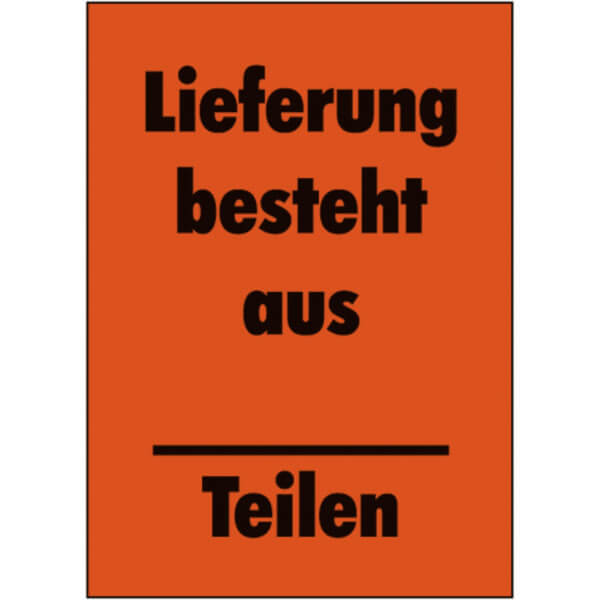 Sammelsendung Aufkleber 30x62mm - 1.000 Stück Warnetiketten Auf Rolle