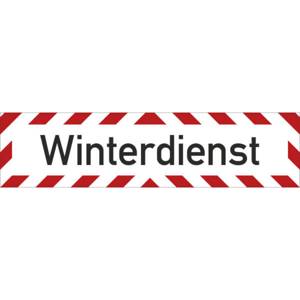 Magnetschild Winterdienst 31,5 x 7,5 