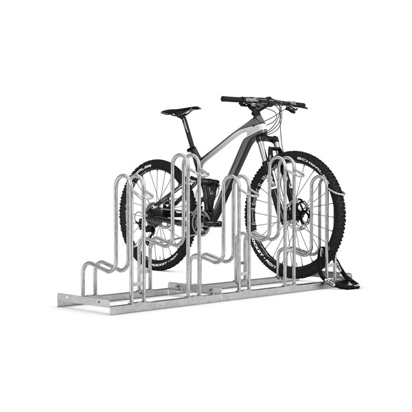 Fahrrad Bügelparker 1050mm einseitigFahrradständerEdelstahl3 Plätze 