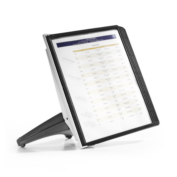 Produktbild von Durable Tisch-Sichttafelsystem (Vario Table 10, Mit 10 Sichttafeln A4) Schwarz, 557001