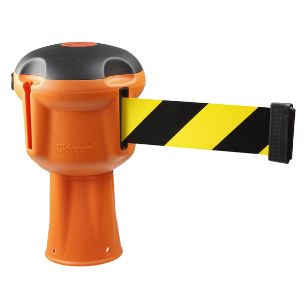 PATIKIL Einziehbares Absperrband 16,4ft - Wandhalterung Schwarz/Rot