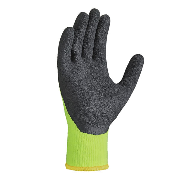 teXXor® Rindkernspaltleder-Handschuhe EIFEL, Leder Natur, Drell Gelb/Blau teXXor® Rindkernspaltleder-Handschuhe EIFEL, Leder Natur, Drell Gelb/Blau