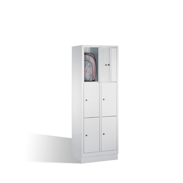 C+P Fächerschrank S 2000 Classic dreistöckiger Spind mit Sockel kaufen