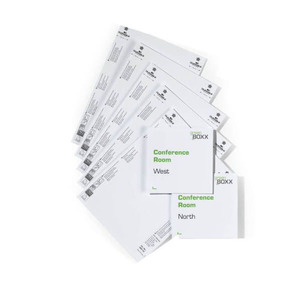 CLICK SIGN Door Sign Refill 15x15 cm bedruckbare Einsteckschilder für Türschilder zur Beschriftung