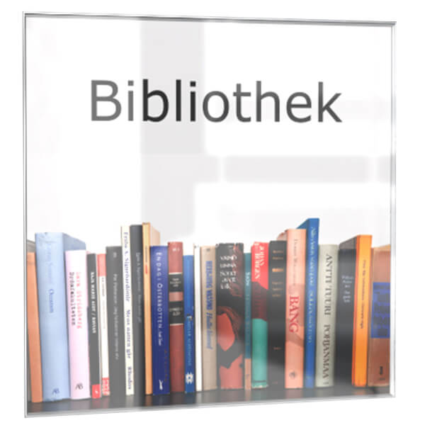 ClickFix Türschild manipulationssicheres Schild aus Acryglas und Edelstahl