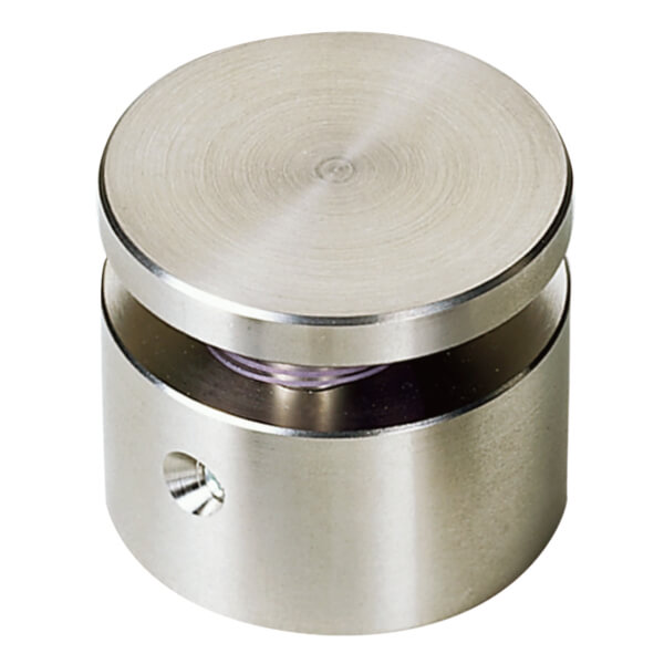 Edelstahlhalterung für Schilder hochwertiger Abstandshalter, Kopf flach,