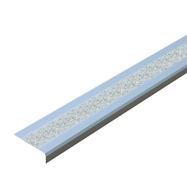 Antirutsch - Treppenkantenprofil, selbstklebend GlitterGrip, Farbe: transparent