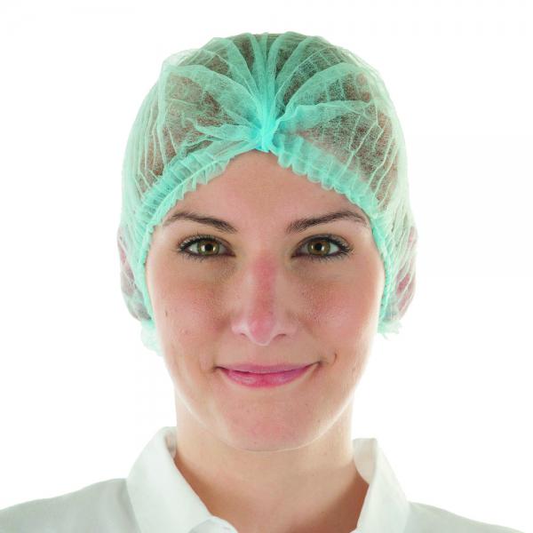 Haube, Baretthaube, Haarnetz Einweghaube blau, latexfrei