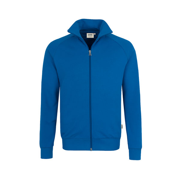 Berufsbekleidung Sweatjacke HAKRO Herren - Sweatjacke College, royalblau,