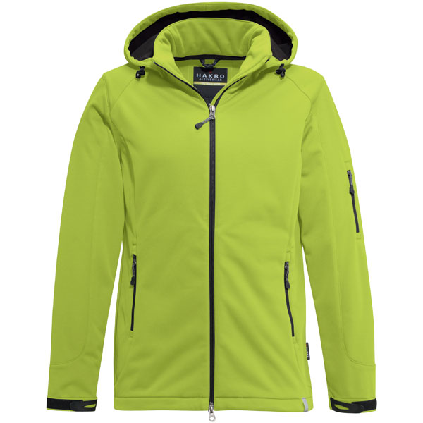 Berufsbekleidung Funktionsbekleidung HAKRO Herren - Softshell - Jacke Ontario, kiwi,