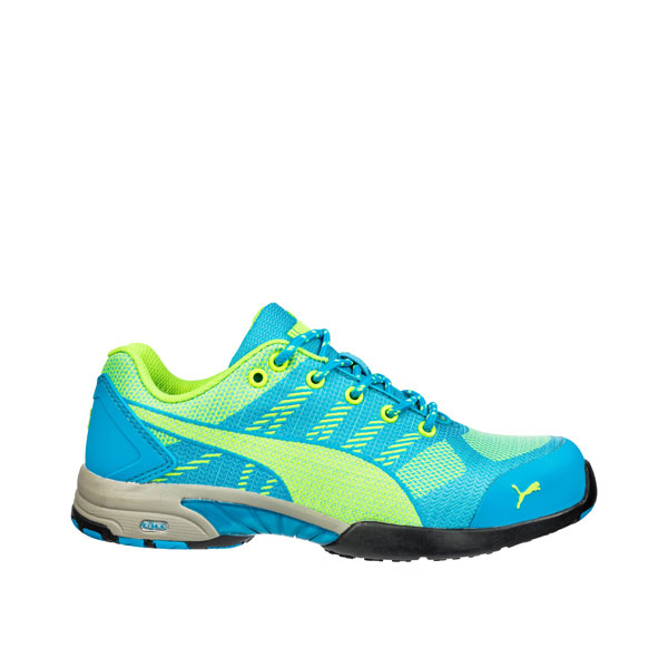 Puma Sicherheitsschuhe Celerity Knit Blue Wns Low S1P HRO SRC Halbschuhe speziell für Damen mit Stahlkappe Puma Sicherheitsschuhe Celerity Knit Blue Wns Low S1P HRO SRC Halbschuhe speziell für Damen mit Stahlkappe