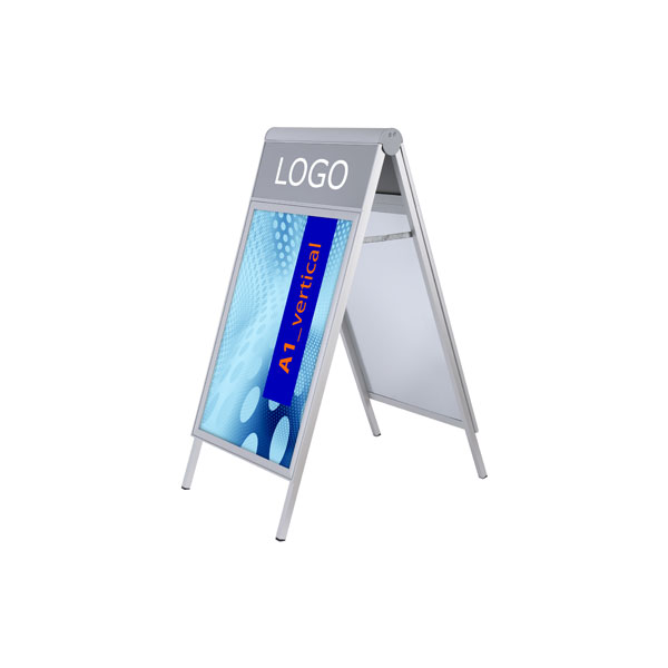 Kundenstopper JANSEN DISPLAY Design-Plakatständer COMPASSO DIN A1 mit ...