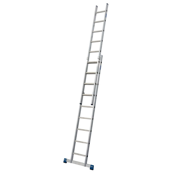 Krause Stabilo Aluminium Schiebeleiter Einteilig Sprossenanzahl 2 X 9 Arbeitshohe 5 5 M Kaufen