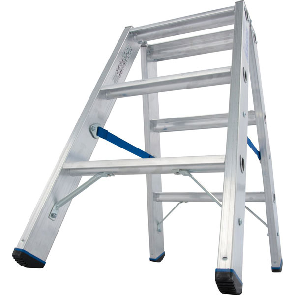 Krause Stabilo Stufen-Doppelleiter beidseitig 2 x 3 Stufen Arbeitshöhe