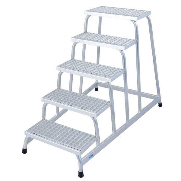 Montagetritt Trittleiter KRAUSE Montage - Tritt mit Gitterroststufen (Alu),
