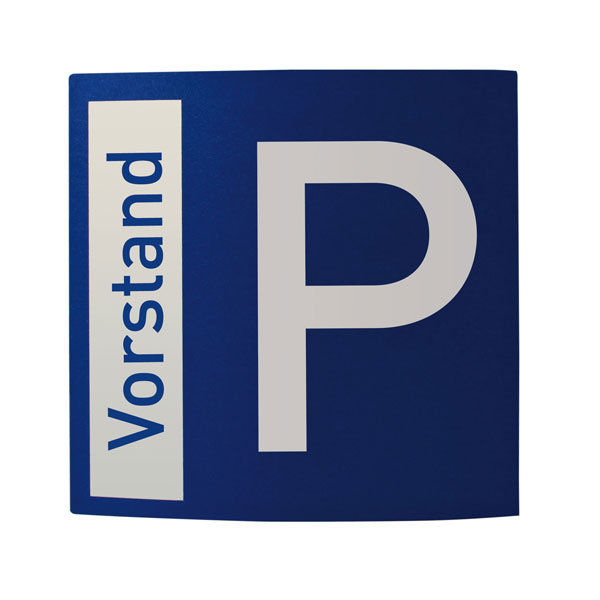 Parkplatzschild Pacific gewölbt blau /weiß direkt beim Hersteller kaufen