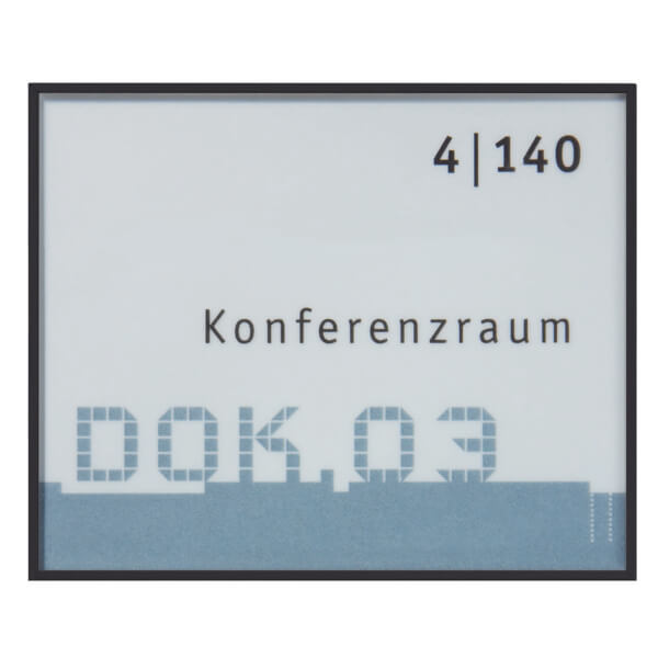 NEW AGE Türschilder hochfeste, schwarz matte Aluminiumprofile,