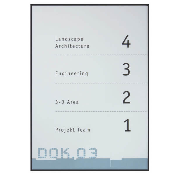 NEW AGE Infotafel A4 Hochformat, hochfeste, schwarz matte Aluminiumprofile,