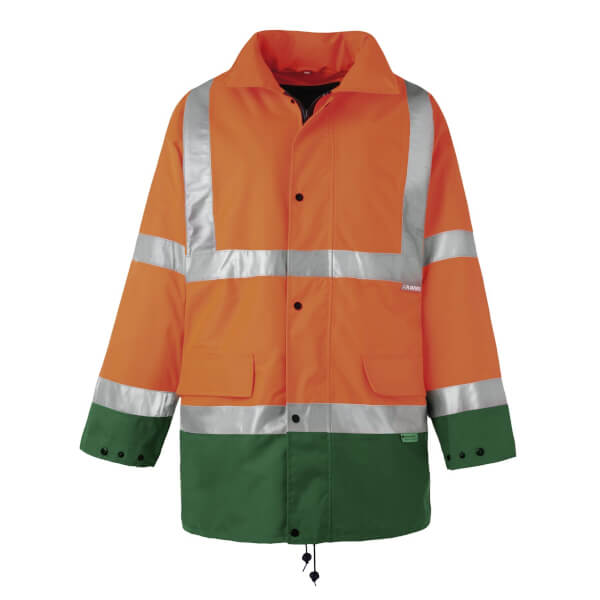 Warnschutzkleidung Warnschutzjacken PLANAM Warnschutz - Parka, orange - grün,