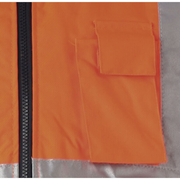 Planam Winter-Warnschutzweste orange mit Reflexstreifen