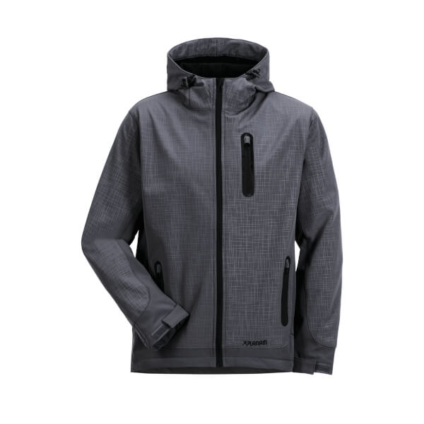 Berufsbekleidung Funktionsbekleidung PLANAM Softshell - Jacke Cube, grau, winddicht,