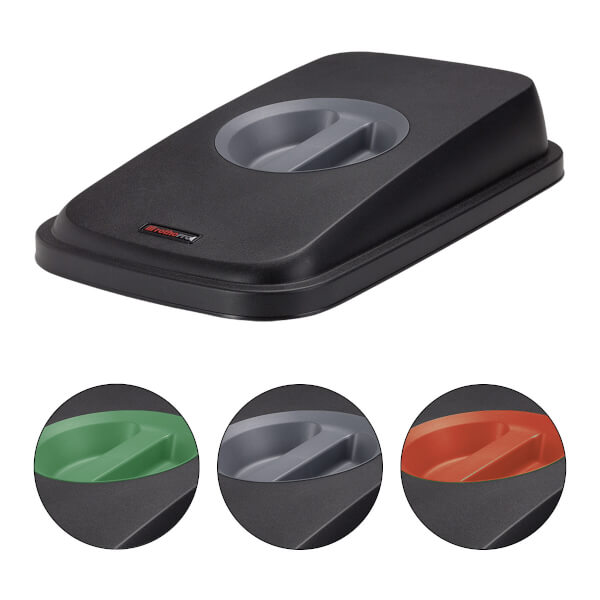 Cestino Per Rifiuti RothoPro 55L - Senza Coperchio, Nero, Per Interni Ed Esterni - Foto 6