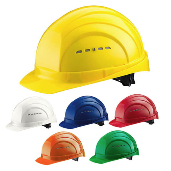 Bauarbeiterhelm Bauhelm Helm Schutzhelm Schutzhelme Farbe blau 