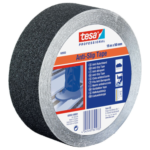 tesa Anti - Rutschband schwarz 15 x 50 rutschhemmendes Klebeband