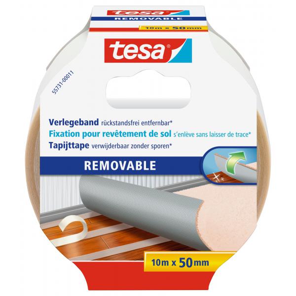 tesa Verlegeband doppelseitiges Fixierungs - Klebeband, Länge: 10 m