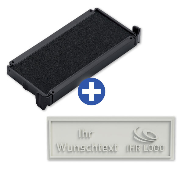 Ersatzplatte für Trodat 4914 mit individuellem Text Textplatte mit max ...
