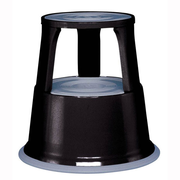 Wedo Rollhocker Metall Elefantenfu schwarz, Tragkraft 150 kg, mit dickem  Gummistandring
